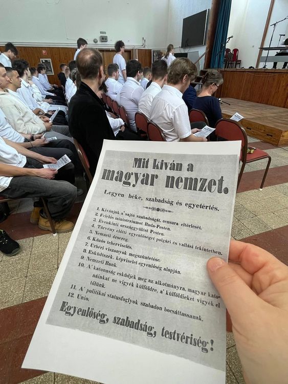 Március 15-i megemlékezés az iskolánkban